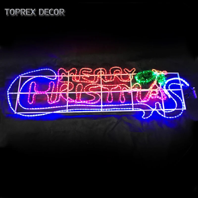 China Imported large outdoor holiday LED merry christmas luces de navidad decor lights