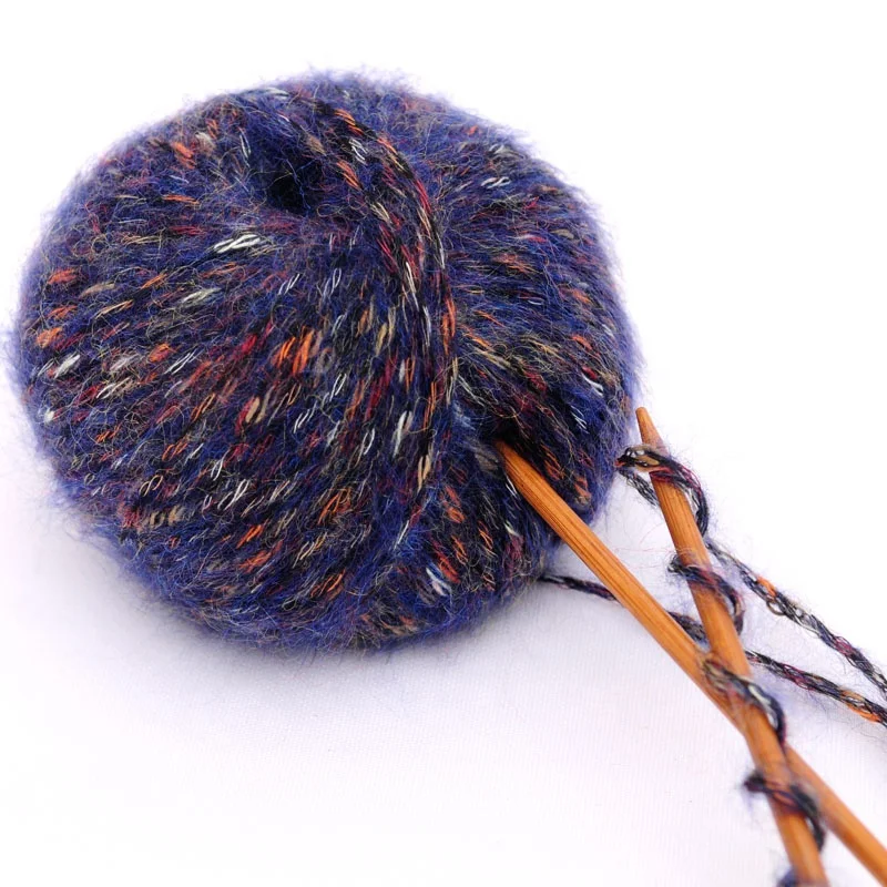 
Coloured blended alpaca wool hand knitting yarn price for crochet 