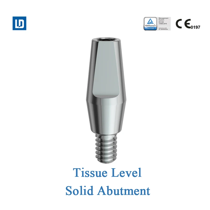 MSLD LeadOss dental abutment solid abutment tissue level titanium base abutment compatible with straumann