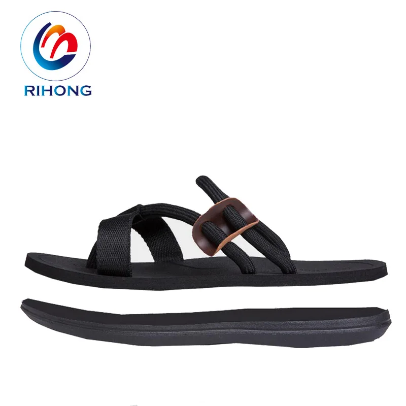 China professional manufacturer classic colorful men women eva flat flip flop old navie