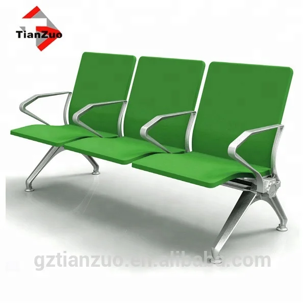 Aluminum alloy frame entire PU polyurethane seat waiting room office chairs