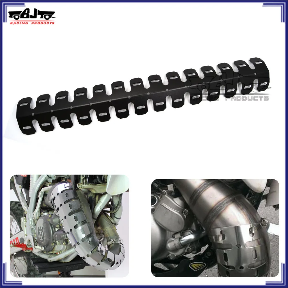 BJ-EHS-004 Exhaust Muffler Pipe Heat Shield Cover Guard for 2 stroke engine bike