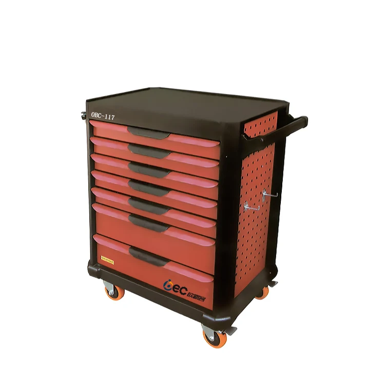 mobile  toolbox and tool trolley with cabinet handle tool set for cart repair