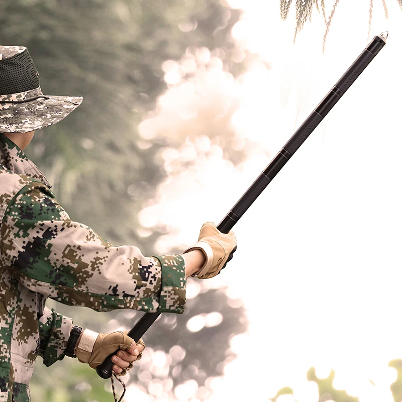 Outdoor Defense Tactical Stick Alpenstock Hiking Tool Camping Equipment Multifunctional Folding Survival Tools Army Stock