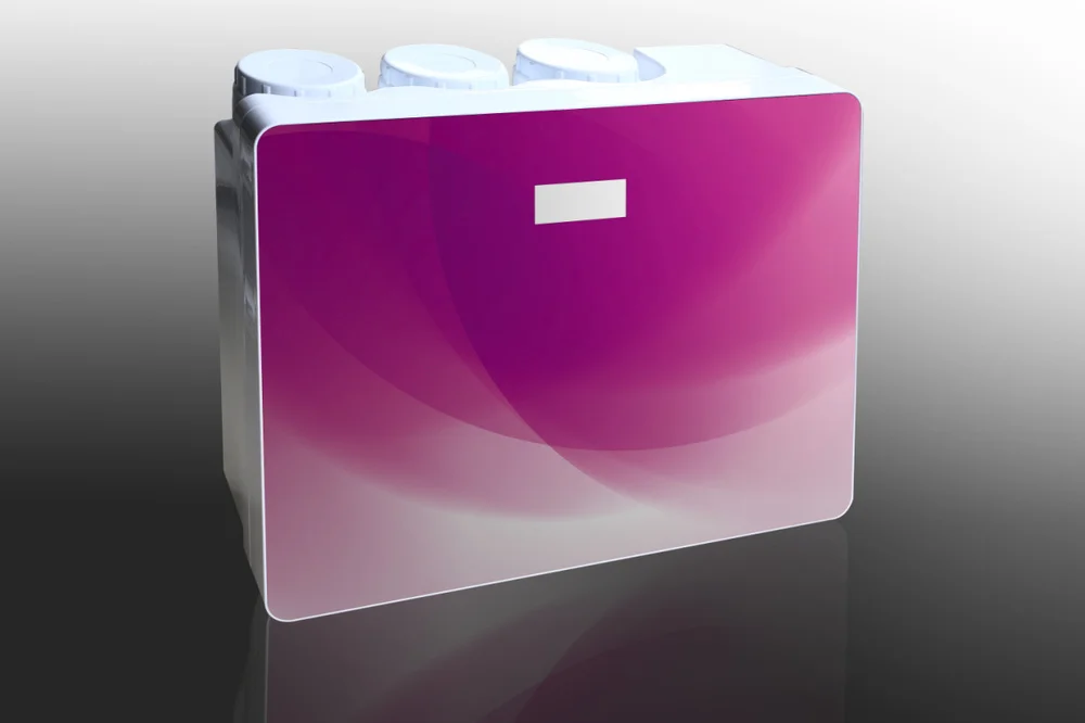 
New 75G compact reverse osmosis domestic 4 in 1 water filter with 24v booster pump and adapter 