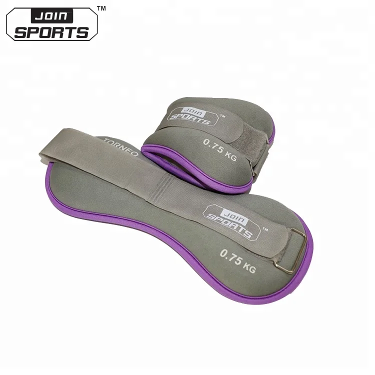 Professional manufacture wholesale sports equipment 0.5kg/1.0kg/1.5kg/2kg custom adjustable ankle weights
