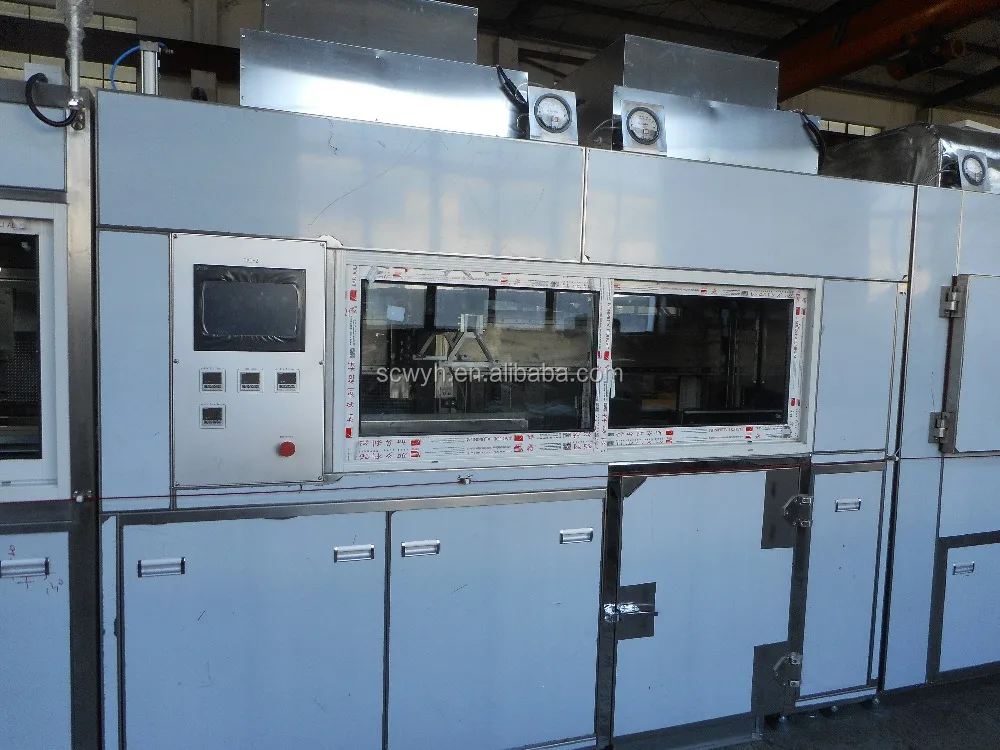 Automatic cleaning anti-fog hard coating machine for optical lenses and helmet visor