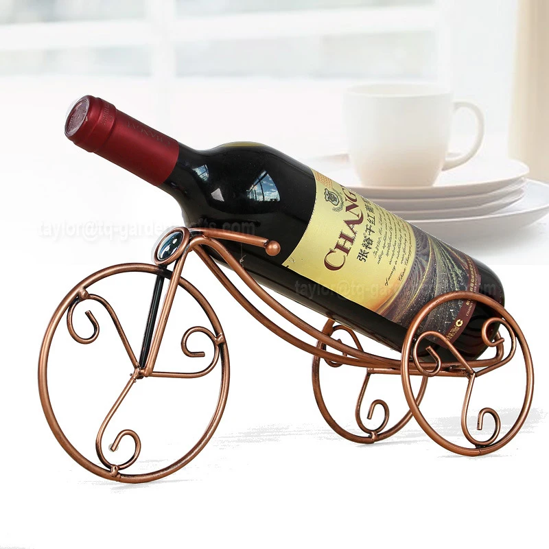 
Bicycle Wheel Bike Wine Rack home bottled restaurant tabletop display Ornaments 