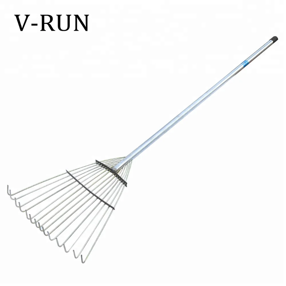 farming rake stainless steel garden rake with steel handle