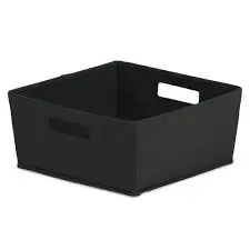 Fabric Big Storage Drawer With Grommet For Storage Cart In Grey