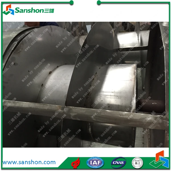 maquina de cocinar Hot Sale blanqueador Asparagus Blanching Machine/Screw Blanching Equipment/Spiral Blanch Machine