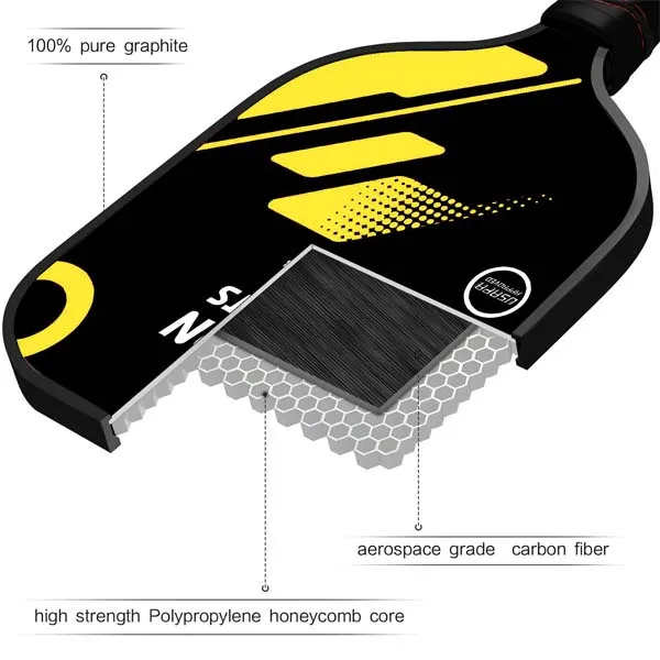 New Designing Top Quality Professional Manufacturer Graphite fiber OEM/ODM  Pickleball paddle