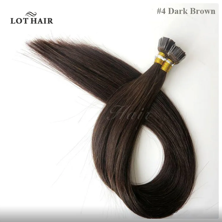 
Pre-Bonded Hair Extension Type Italian Keratin Flat Tip Russian Hair 