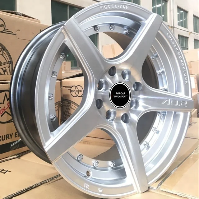 Five Spokes 15*7j Black Concave Alloy Wheel Rims, Car Alloy Wheel