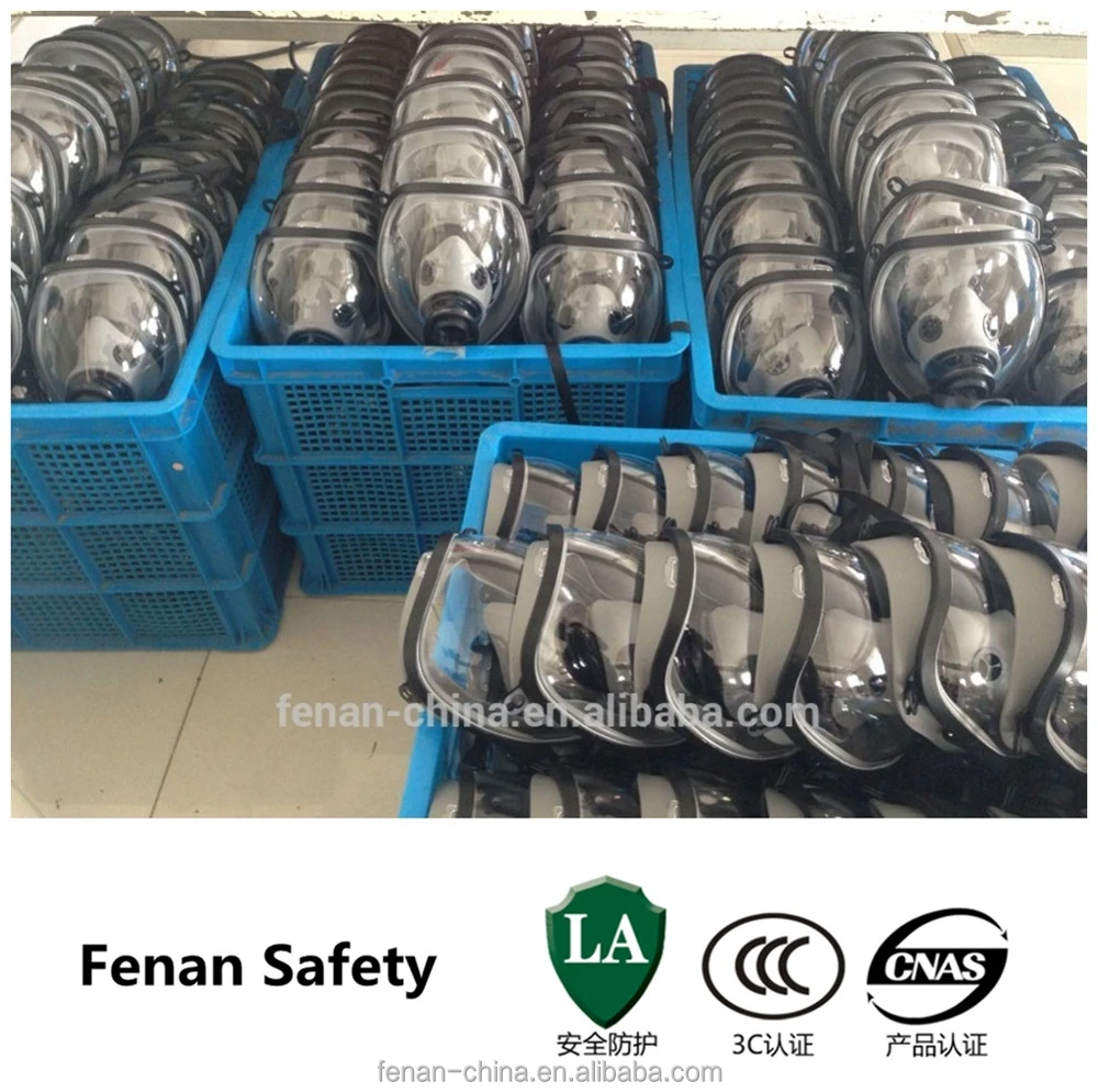 Anti-fog 100% Silicone Material Full Face Reusable Face Gas Mask