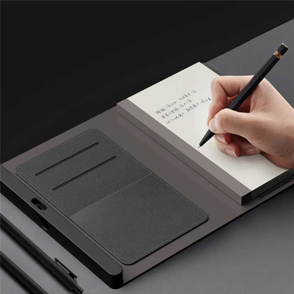 gift notbook Business booklet lock pad pocket travel diary Security leather notebook fingerprint lock