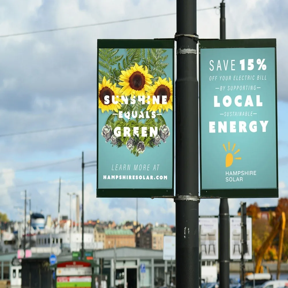 Street Advertising Equipment Light Pole Video Led Display