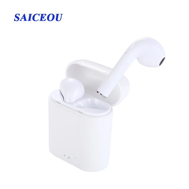 
Wholesale I7S TWS BT wireless earphone smart phone twins sport headphone dual set with 400mah power bank case 