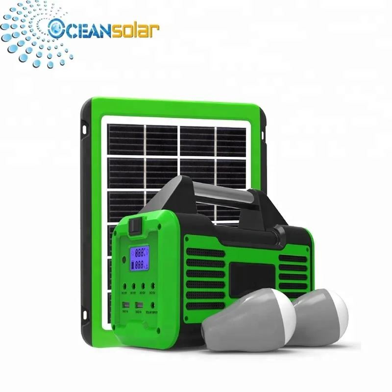 
Portable Home Solar Light Kits 9 Volt 5 Watt Solar Panel With Battery charging 