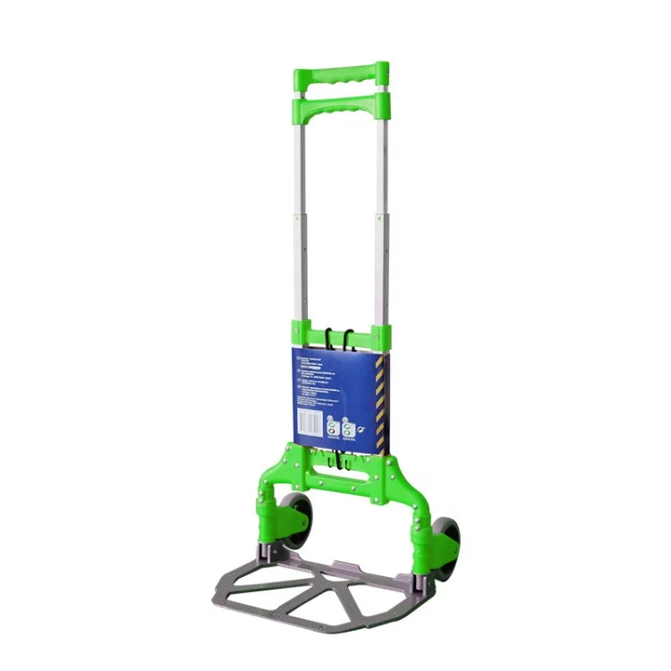 ph70 Aluminum Folding 2-wheel Hand Truck Lightweight Portable Trolley for Indoor Outdoor Travel Shopping Office hand dolly