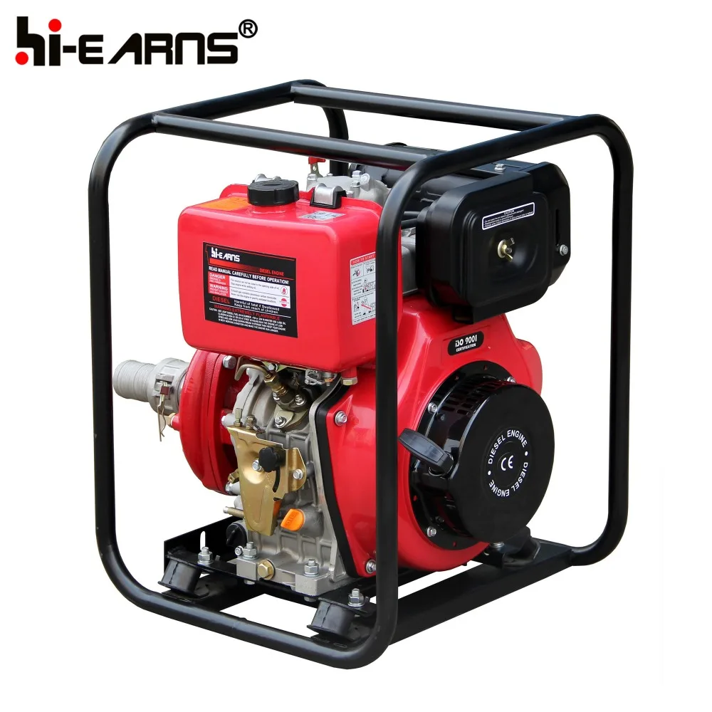2 Inch 186 diesel engine High Pressure Cast Iron Water Pump  for Irrigation