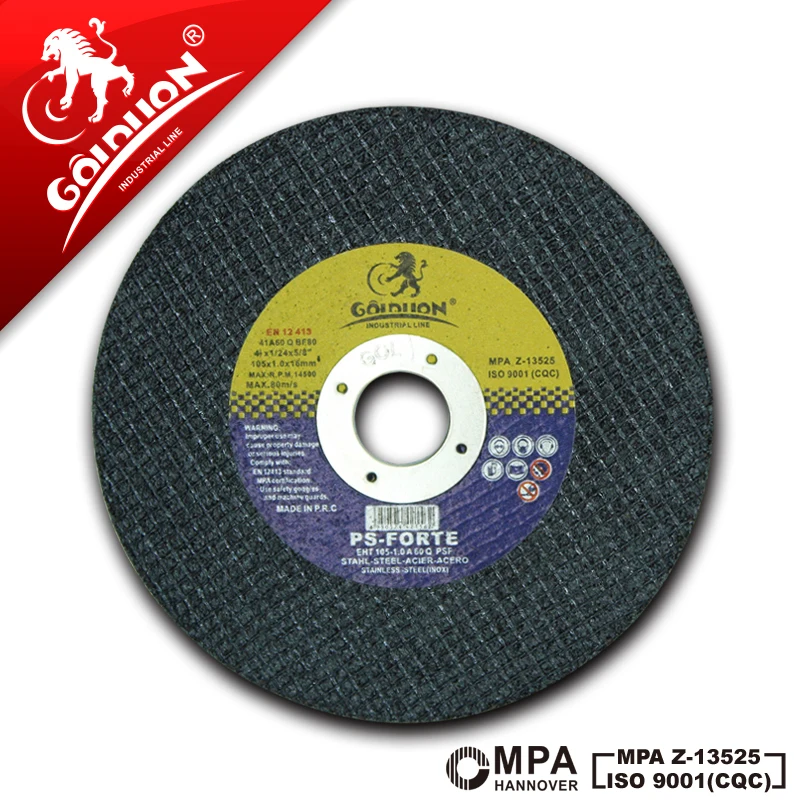 GOLDLION factory wholesale 4 inch cutting disc for metal cut off wheel
