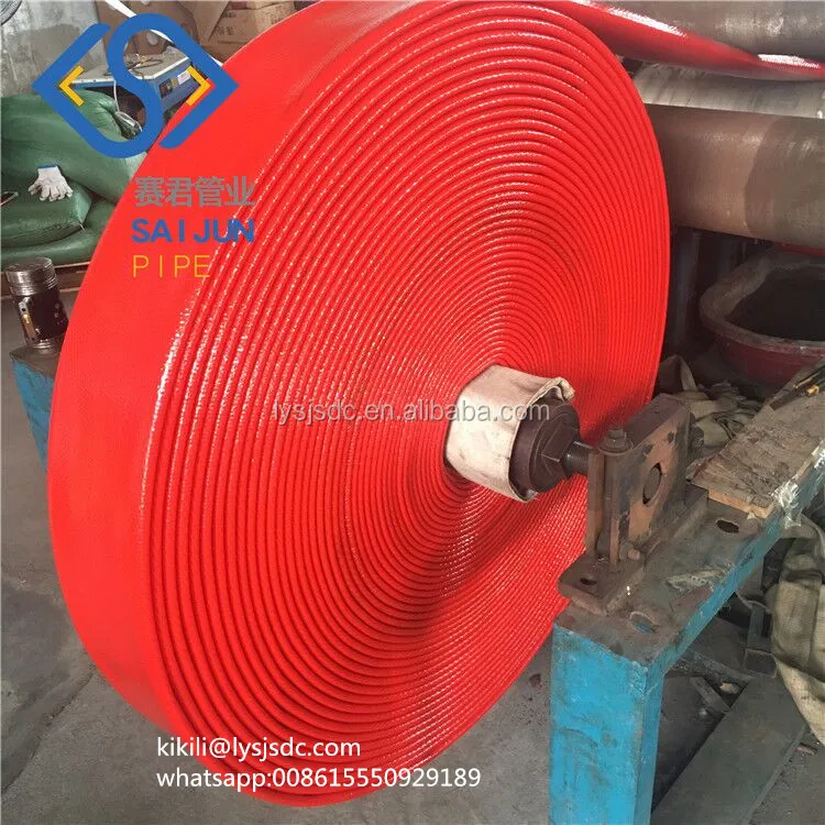 Heavy Duty TPU and NBR Materials Lay Flat Hose For Drag and Transfer