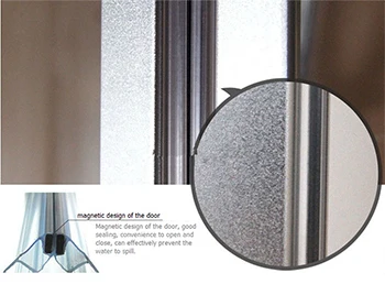 bathroom prefab glass shower cabin