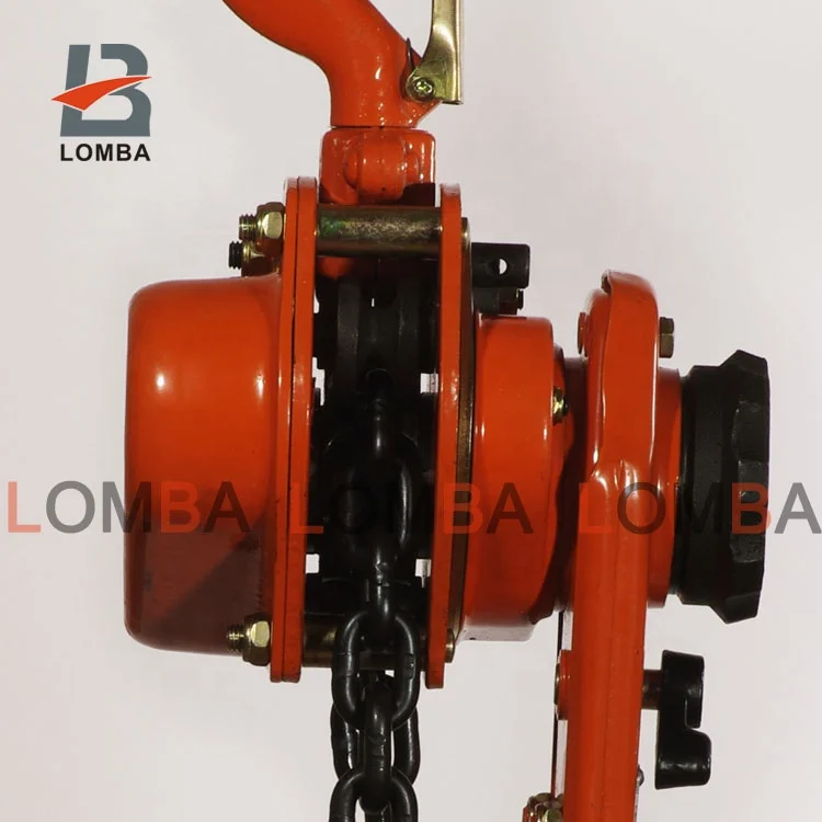 Lever Hoist Chain Block Ratchet Lifting 3 Meters Orange Color Lever Hoist With Hook