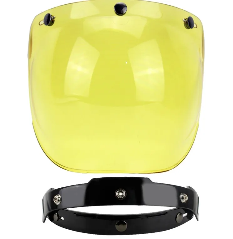 Универсальный 3-Кнопки Флип регулируемый объектив пузырь козырек уход за кожей лица щит маска для мотоциклетный шлем Capacete Casco половина шлемы