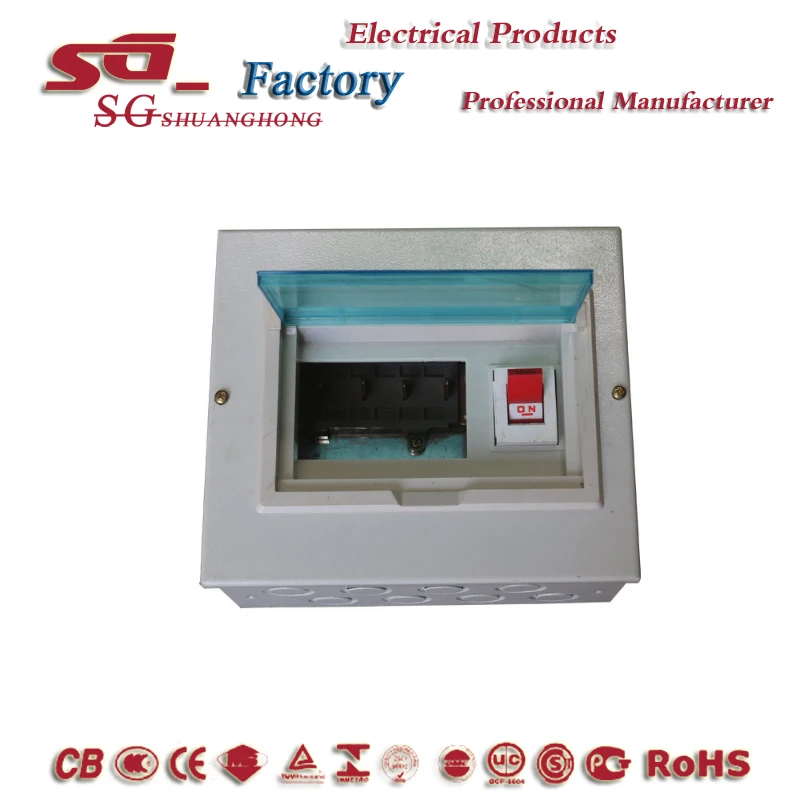 High quality Africa type MDB OEM/ODM surface mounted distribution box single phase 6 way DB BOX