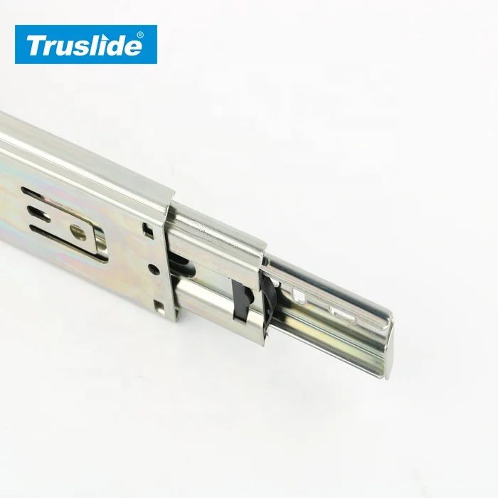 45mm 45KG Loading Superior Three Section Ball Bearing Kitchen Basket Drawer Slide for Furniture
