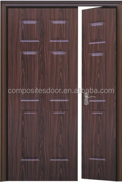 Manufacturer china premium PVC Fiber glass door Wood grain with indian house main gate designs