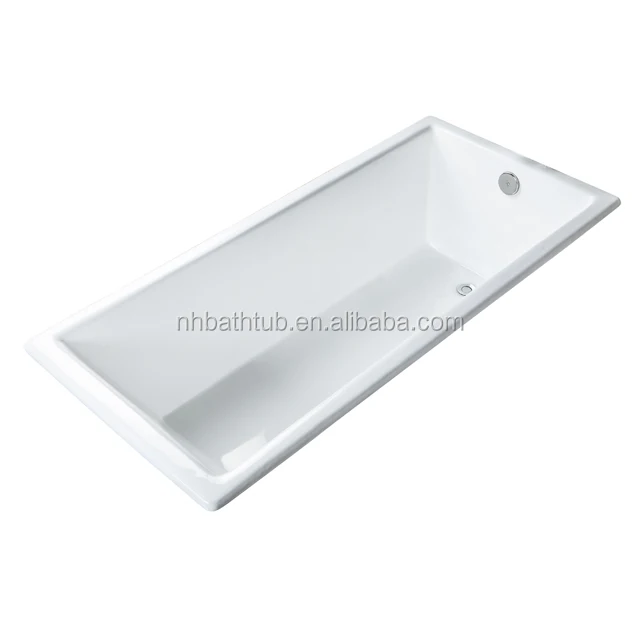 
Hot Sale Rectangular Built-in Cast Iron Bath tub 