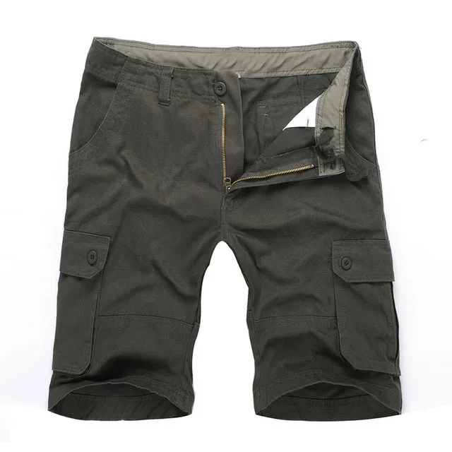 Blank Plain Custom Mens High Waisted Mens Zipper Shorts
