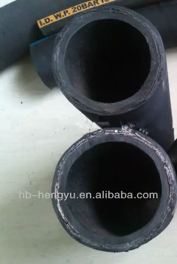 Black high pressure hydraulic steam hose