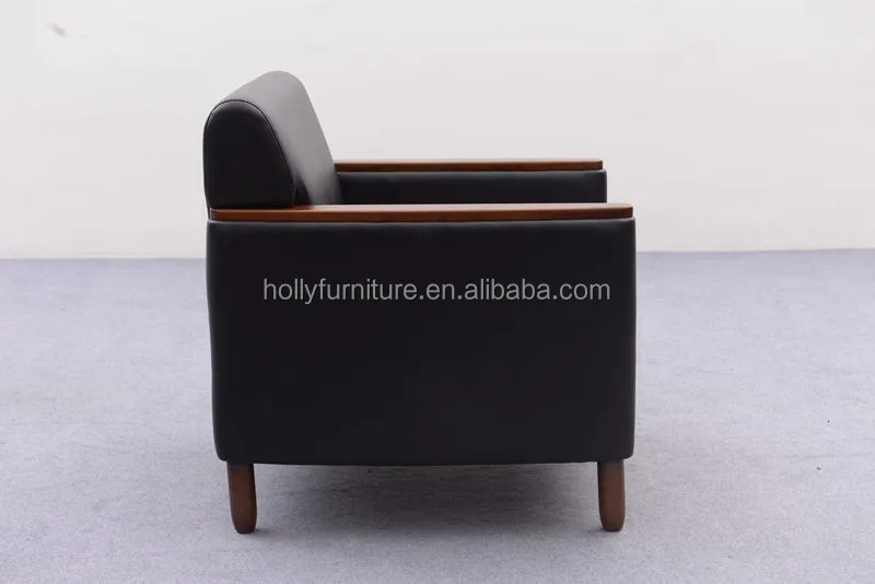 Hollyfurniture HL-8056 грецкого ореха деревянный подлокотник кожаный