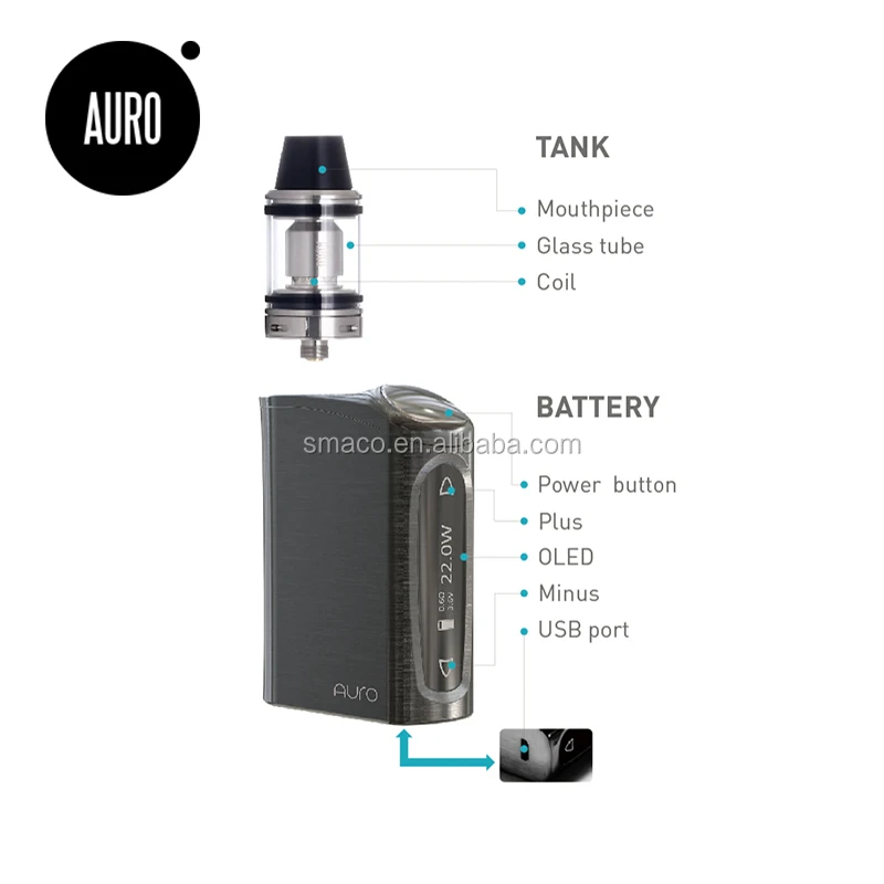 
 Auro: новейший стартовый комплект SUBOX Mini Pro 60 Вт TC в стиле ретро 2016 года! Лучший Бокс мод 100% Topbox мини бокс мод вейп  