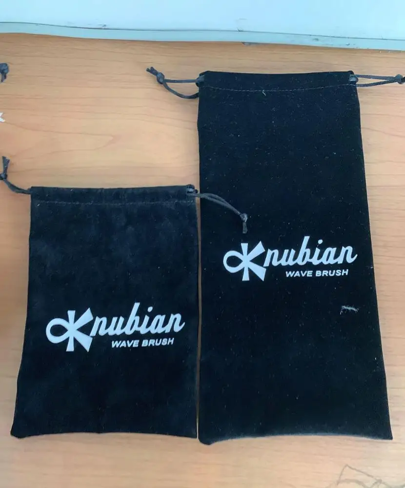 Custom Black Velvet Gift Bag with Drawstring Package Screen Printing Ar Glasses Gift,jewelry & Watch & Eyewear Gold Foil Glasses