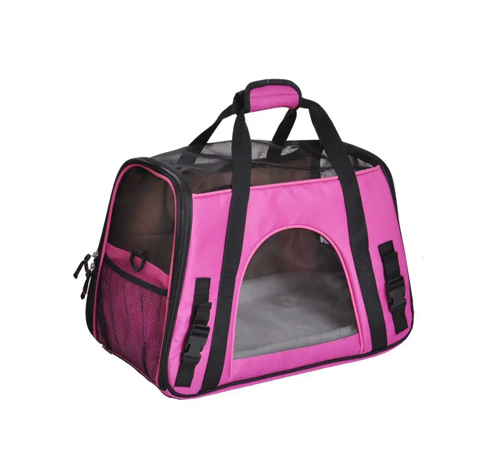 Airline Approved Pet Carriers Fleece Bed For Dog Cat Travel Bag