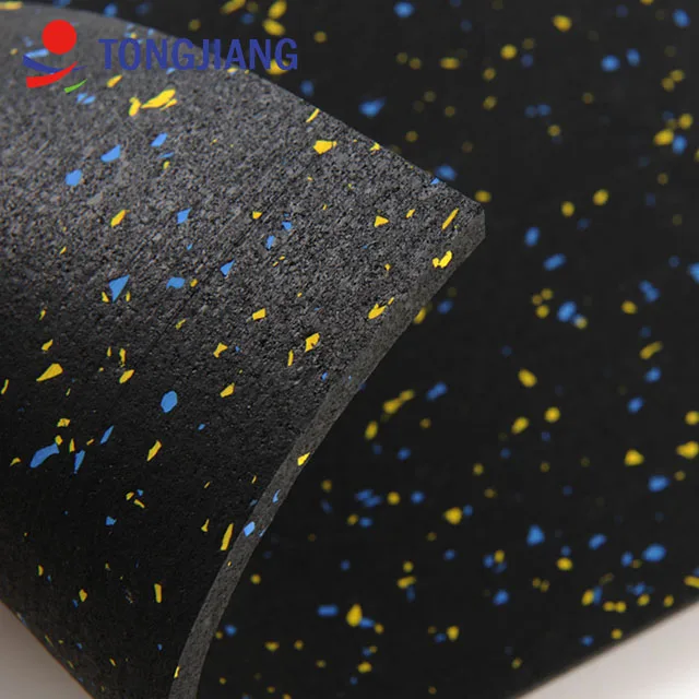 anti-slip anti-noise  Fitness Rubber Mat Flooring Rolls