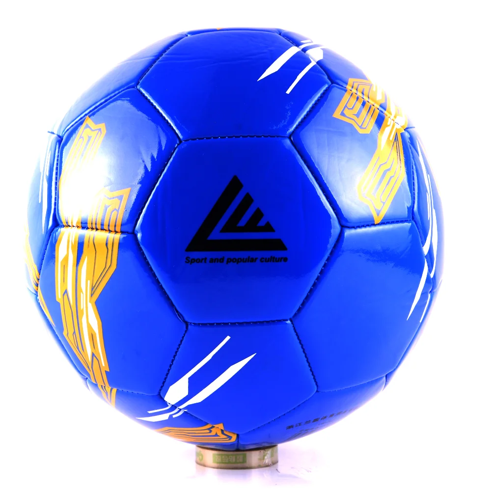 Lenwave branded custom print cheap football in bulk pvc soccer ball