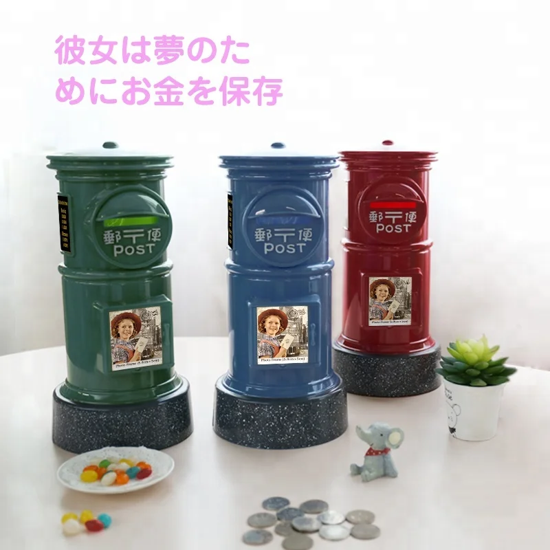 Super London souvenir post office money bank promotion mailbox money storage box