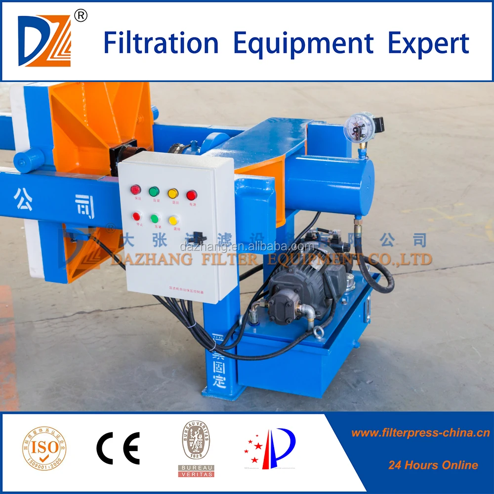 Hydraulic Chamber Filter Press for ceramic sludge treatment/wastewater treatment