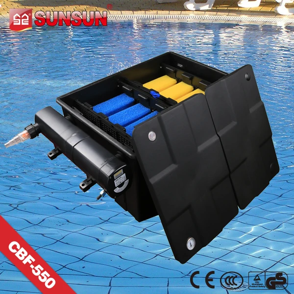 
submersible pump Black Filter Box Fish Pond for koi tank 