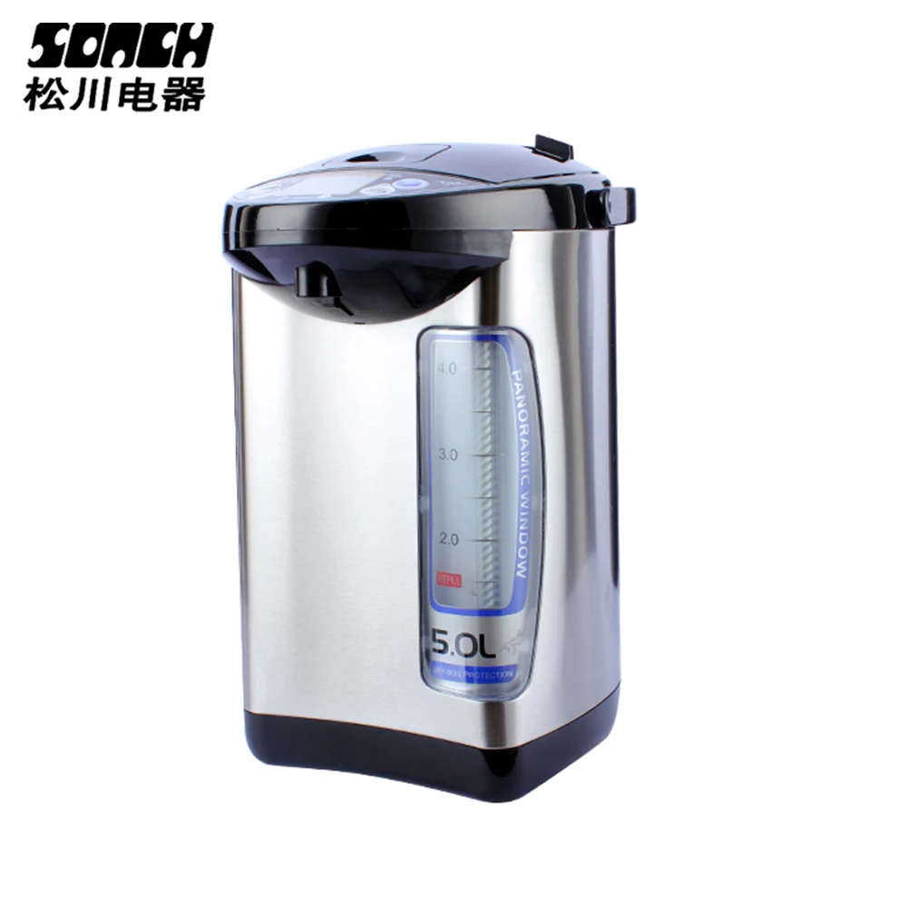 
5.5 Litre Big Thermo Pot Hot Water Boiler Stainless Steel Electric Water Kettle 