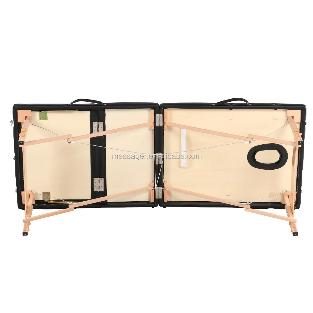 
Acrofine folding adjustable wooden portable table massage 