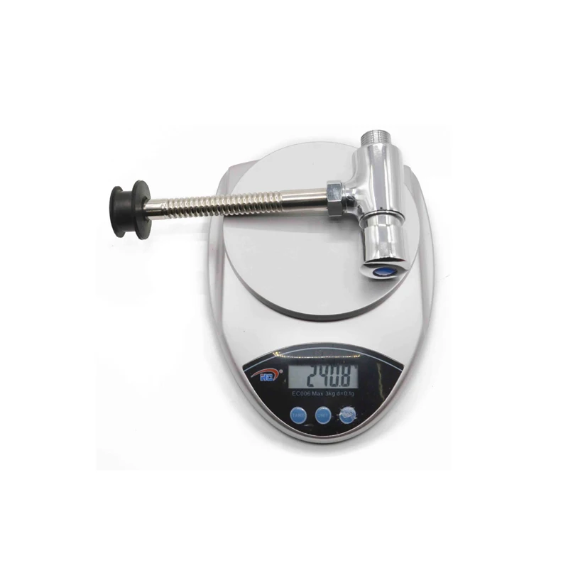 Jooka sanitary ware fitting in wall chromed polished time delay button urinal button flush valves