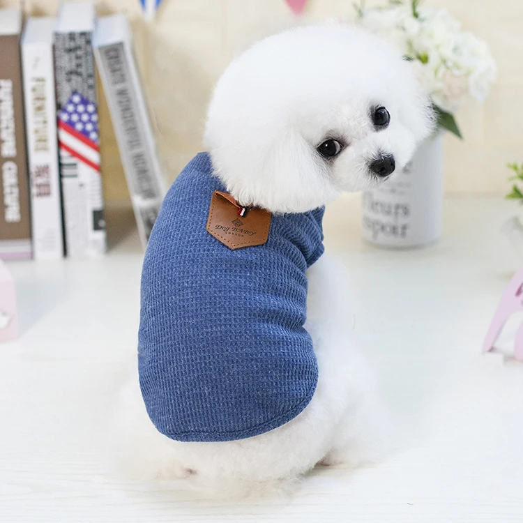 Factory Cheap China Wholesale Clothing 100% Cotton Sleeveless Garment Dog Clothes China Online Selling