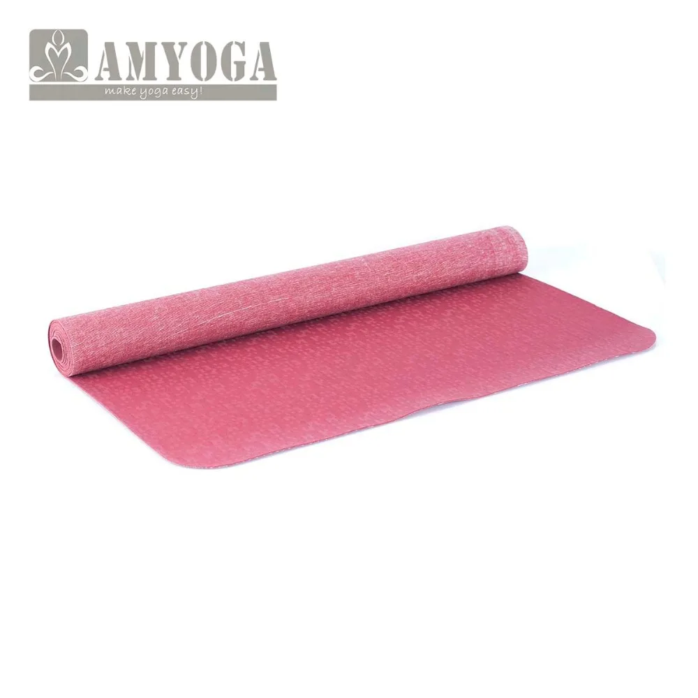 
BSCI factory thin natural rubber travel yoga mat 